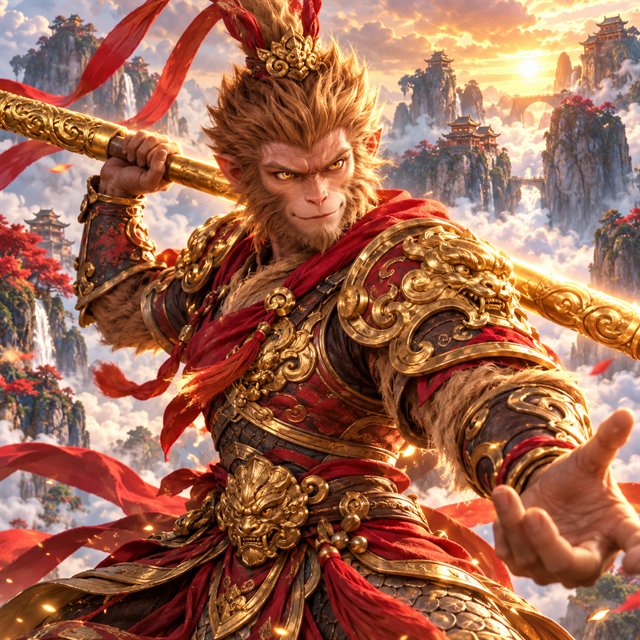 Original Monkey King inspired by Chinese folklore